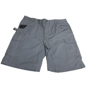 Wrangler Workwear Cargo Shorts Gray Khaki Ripstop Men's‎ Carpenter Shorts 44